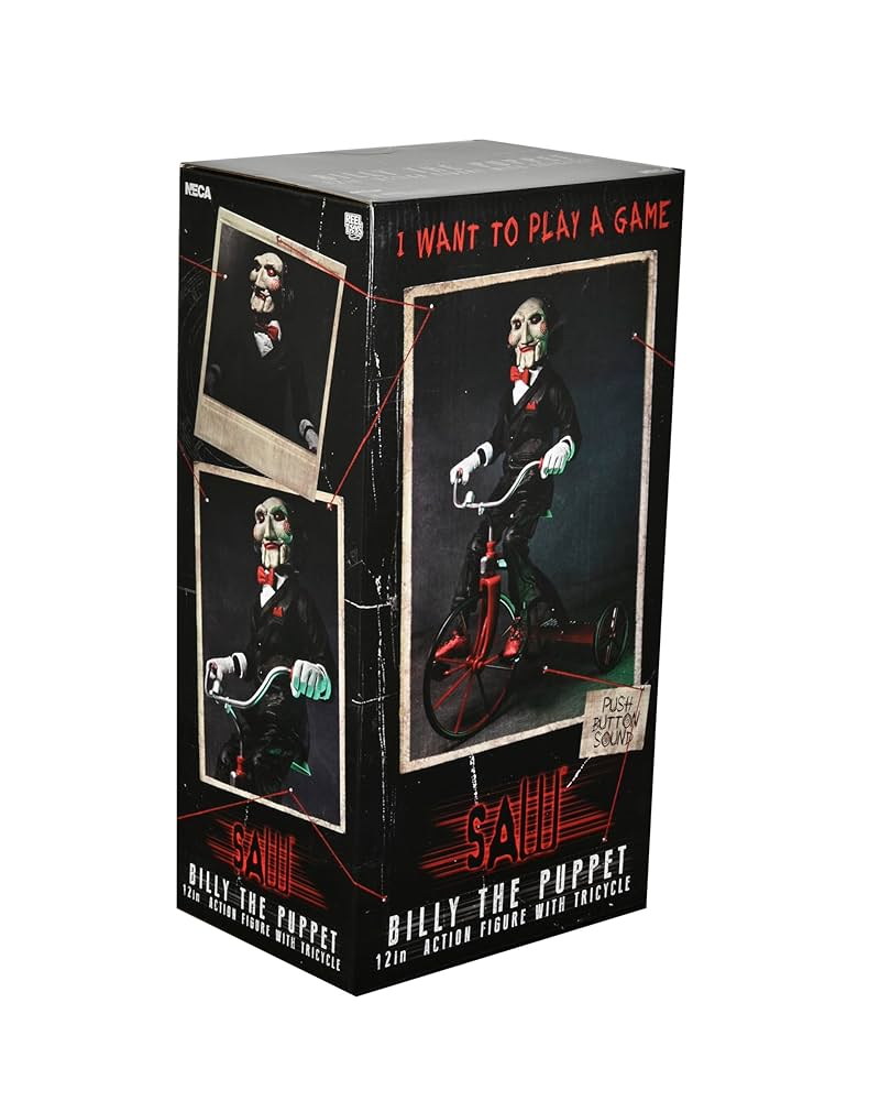 NECA SAW Push Button Sound フィギュア 三輪車付き BILLY THE PUPPET Saw 12